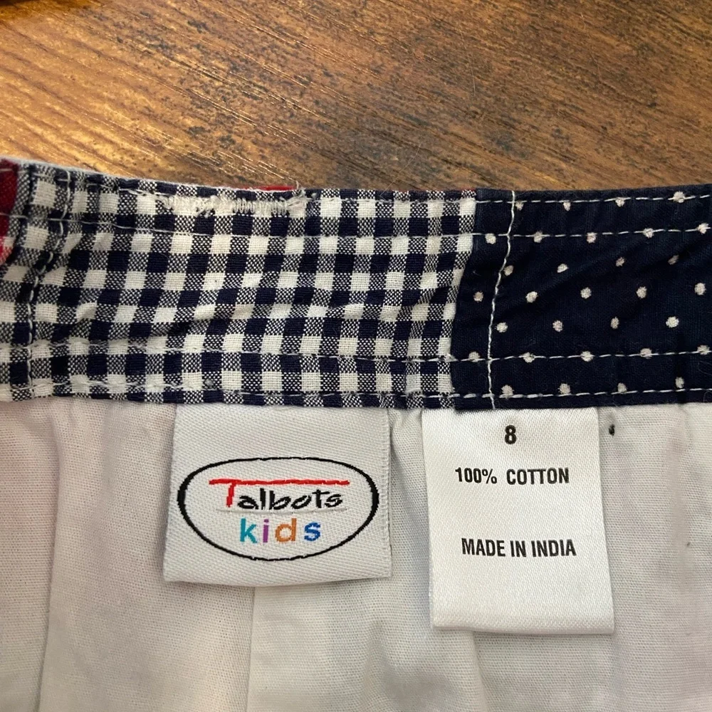 NWOT | Vintage Talbots Kids patchwork‎ skirt — size 8